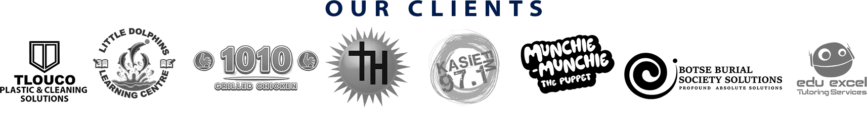 Logos of BeyondStars Studios clients